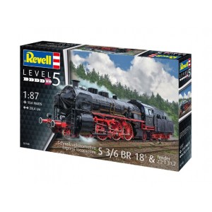 02168 Revell Набор для сборки паровоза S3/6 BR18 масштаб 1/87 H0