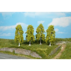 1722 (HO) Heki Набор деревьев, 4 шт. 9 см